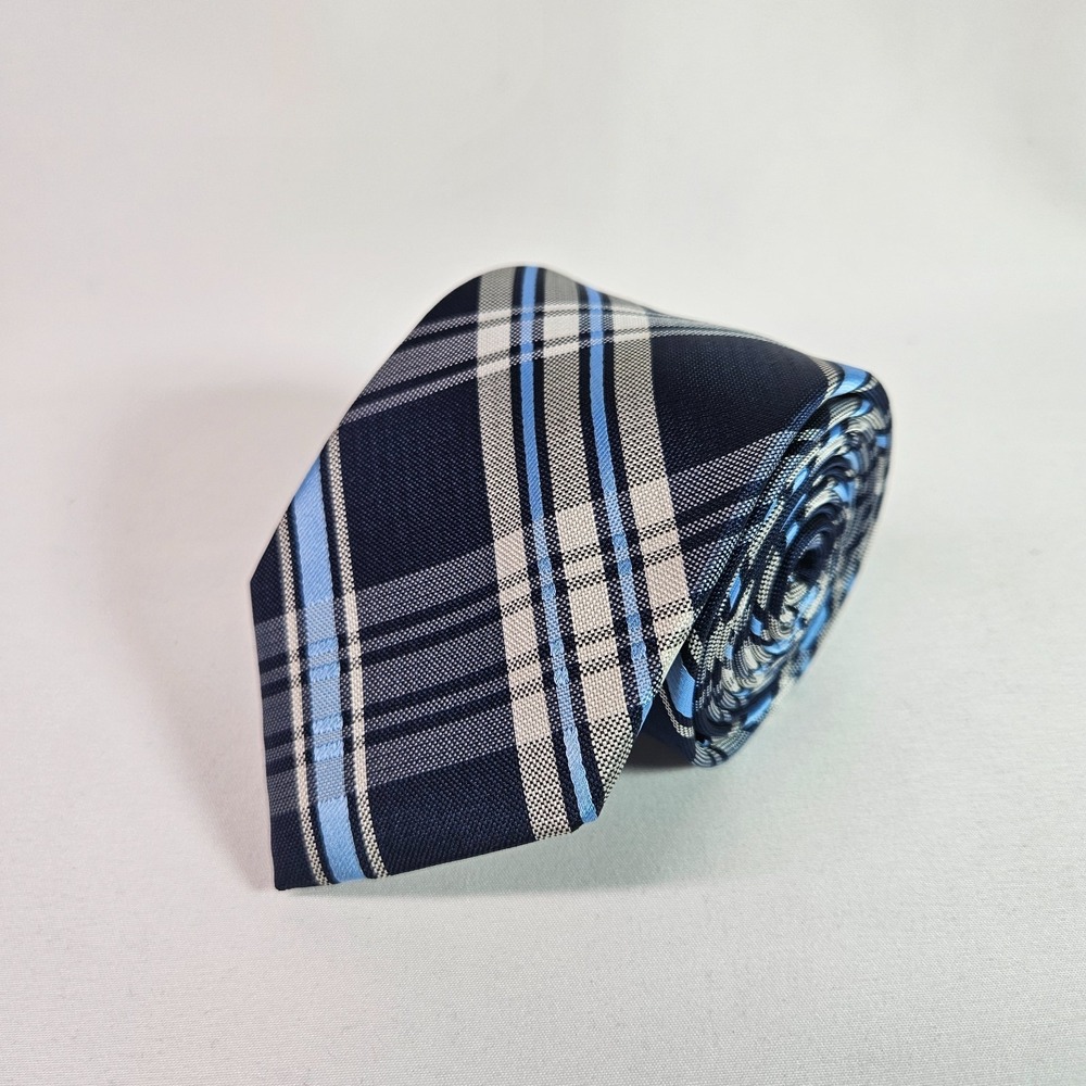 Nick Graham Everywhere Hand Made Men Tie Geometric‎ Blue 3" x 59"